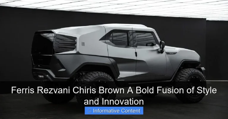 Ferris Rezvani Chiris Brown A Bold Fusion of Style and Innovation