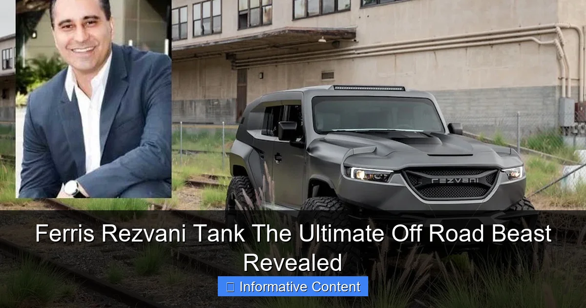 Ferris Rezvani Tank The Ultimate Off Road Beast Revealed