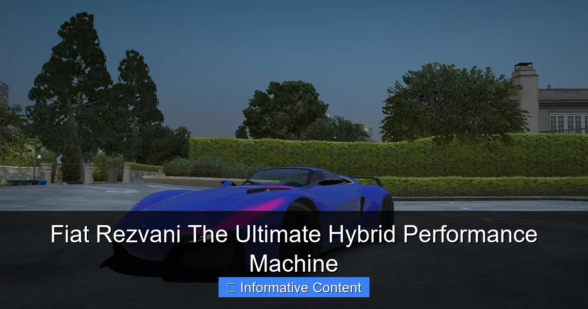 Fiat Rezvani The Ultimate Hybrid Performance Machine