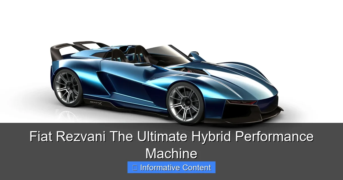 Fiat Rezvani The Ultimate Hybrid Performance Machine
