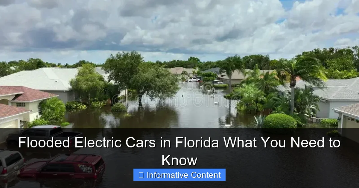 Flooded Electric Cars in Florida What You Need to Know