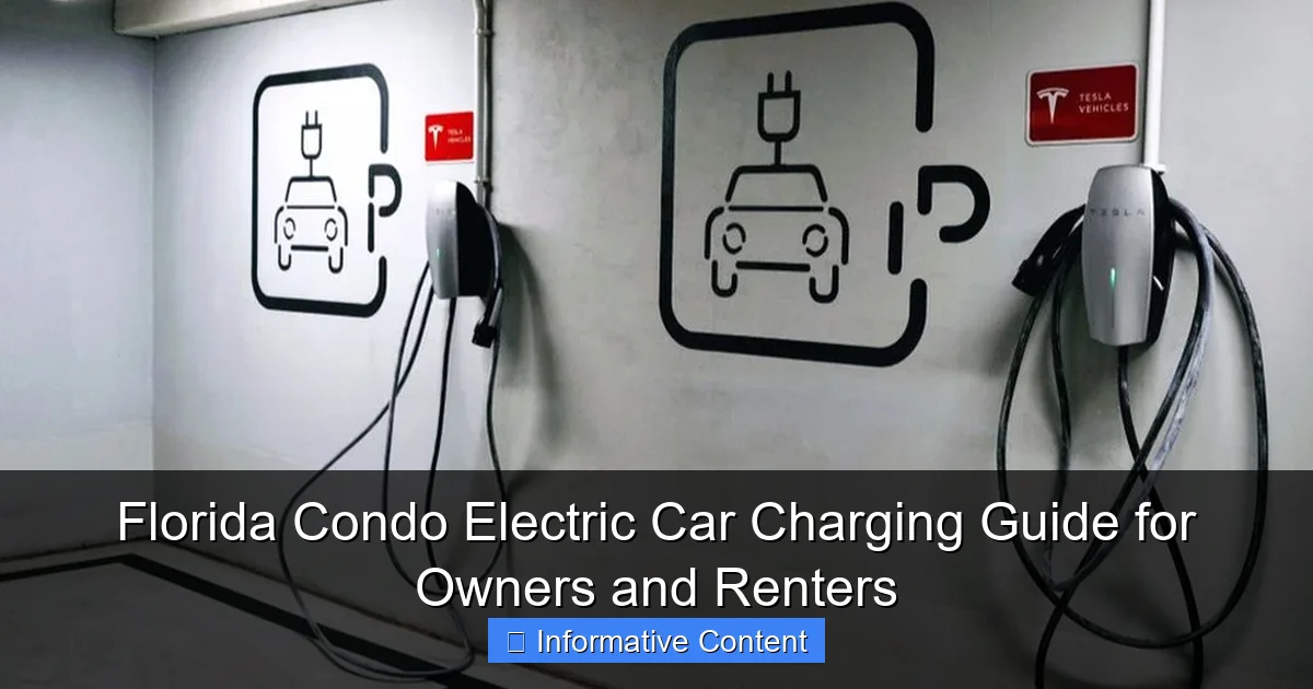 Florida Condo Electric Car Charging Guide for Owners and Renters
