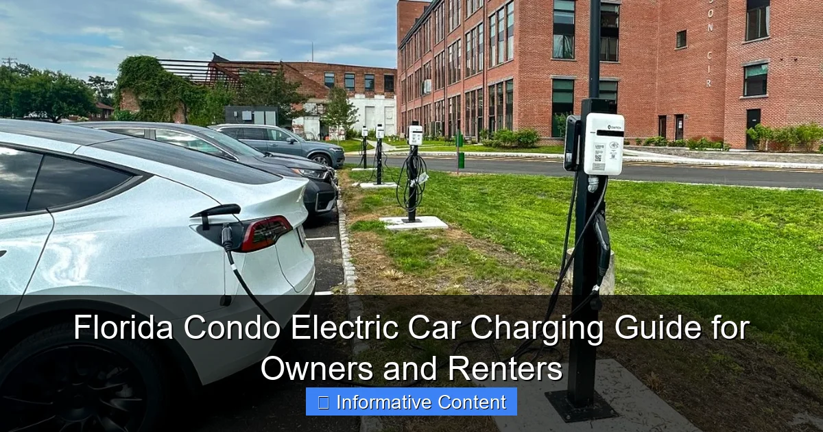 Florida Condo Electric Car Charging Guide for Owners and Renters