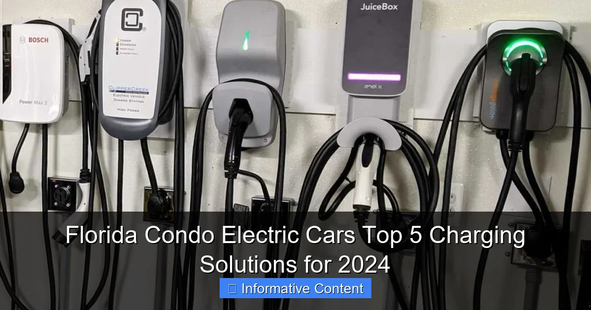 Florida Condo Electric Cars Top 5 Charging Solutions for 2024