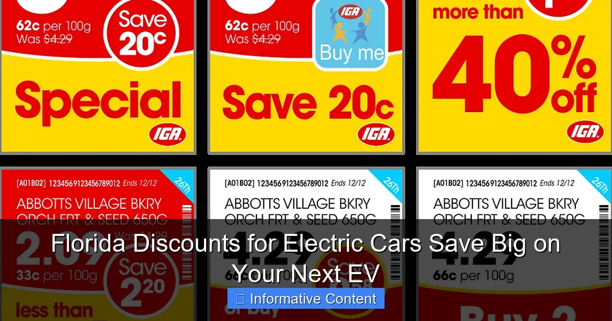 Florida Discounts for Electric Cars Save Big on Your Next EV