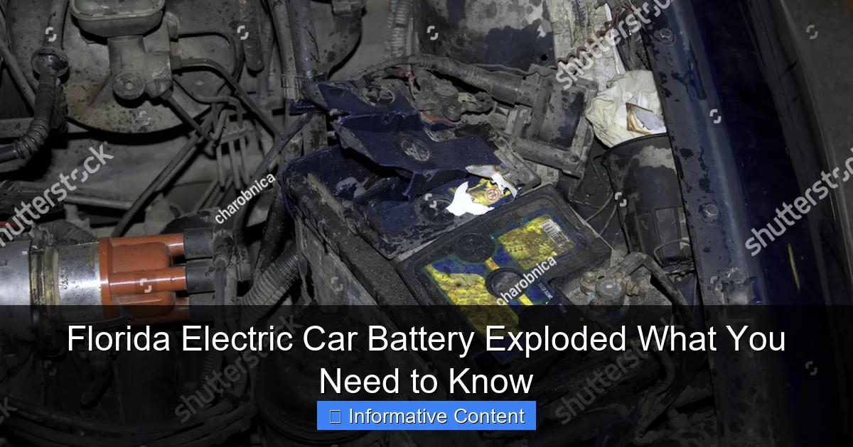 Florida Electric Car Battery Exploded What You Need to Know