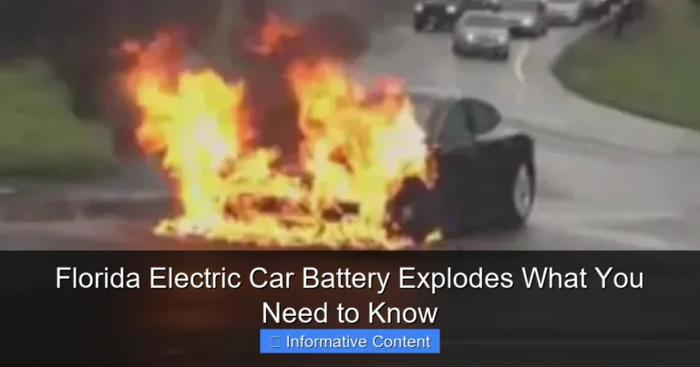 Florida Electric Car Battery Explodes What You Need to Know
