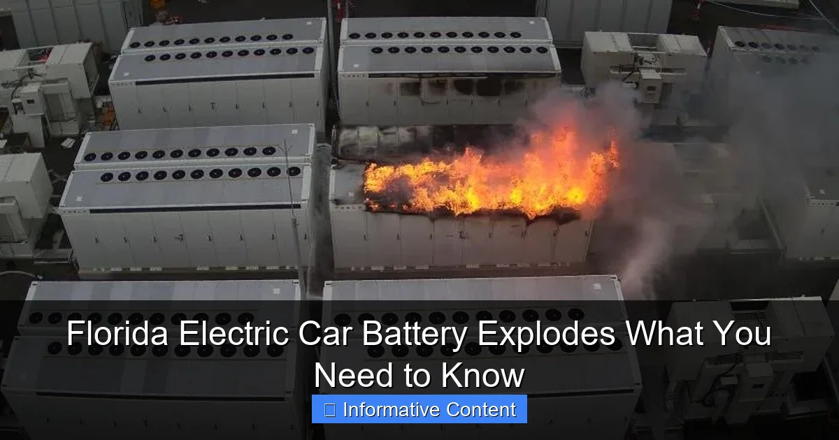 Florida Electric Car Battery Explodes What You Need to Know