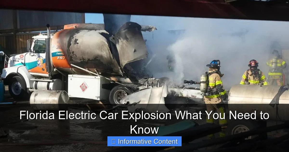 Florida Electric Car Explosion What You Need to Know