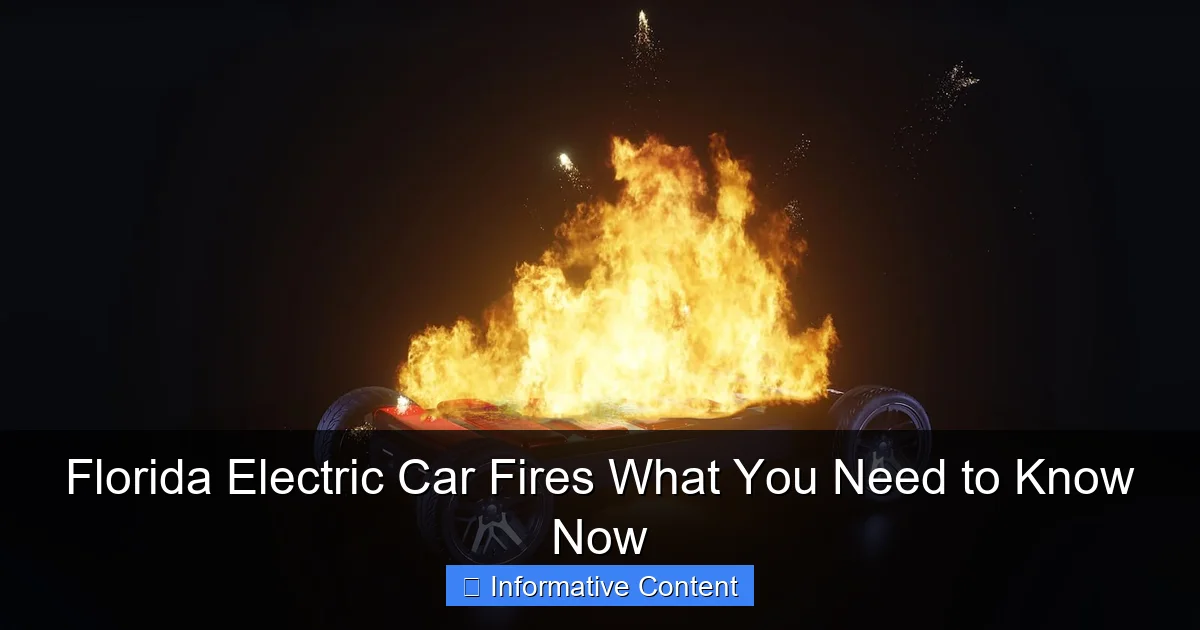 Florida Electric Car Fires What You Need to Know Now