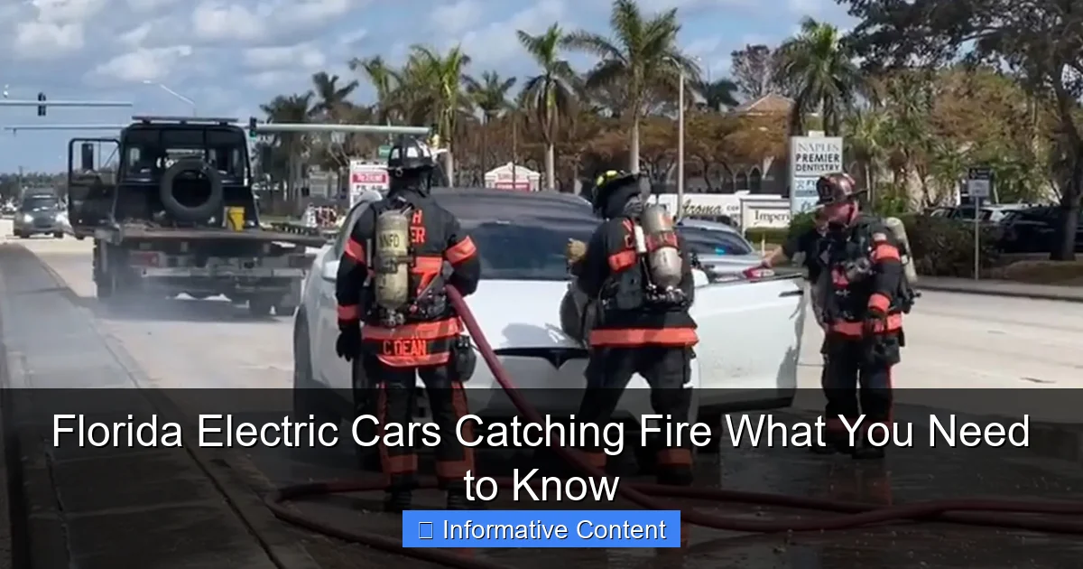 Florida Electric Cars Catching Fire What You Need to Know