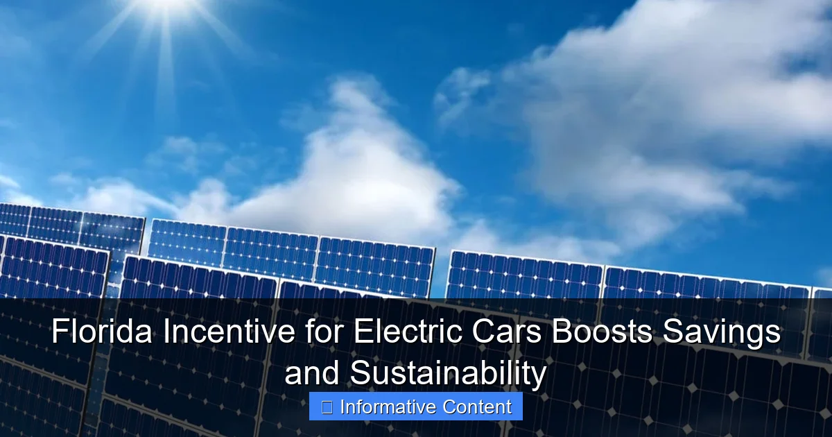 Florida Incentive for Electric Cars Boosts Savings and Sustainability