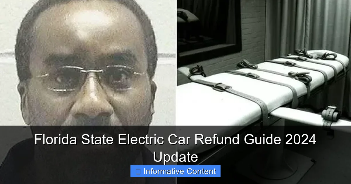 Florida State Electric Car Refund Guide 2024 Update