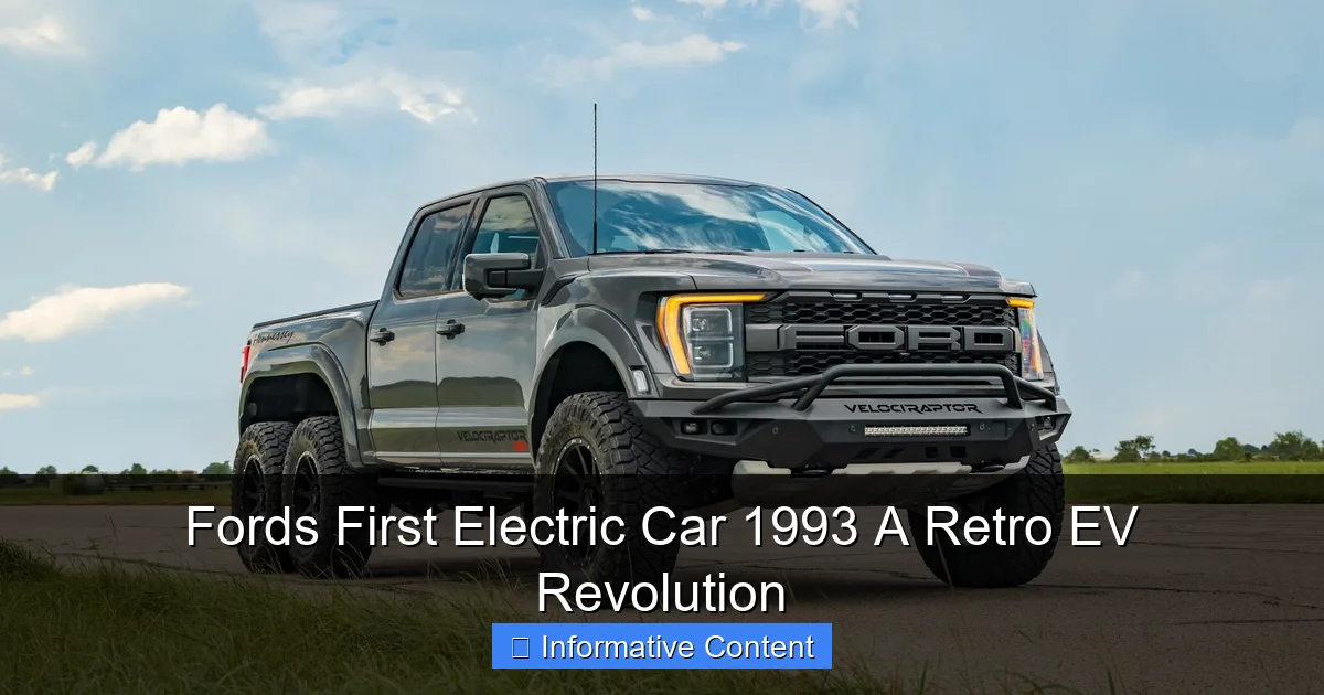 Fords First Electric Car 1993 A Retro EV Revolution