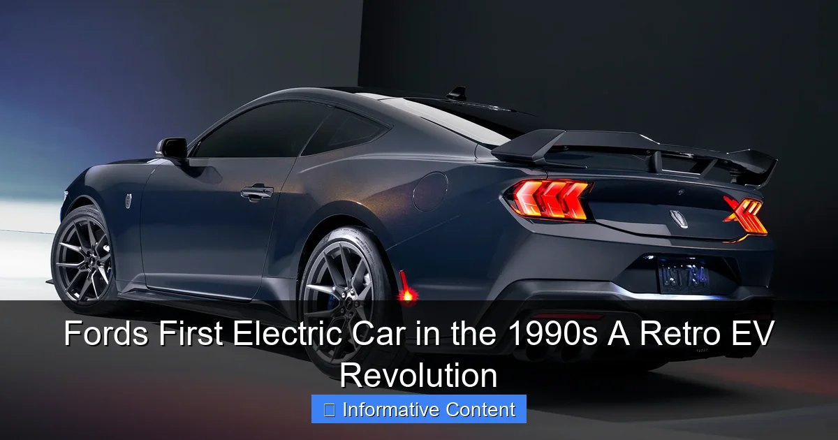 Fords First Electric Car in the 1990s A Retro EV Revolution