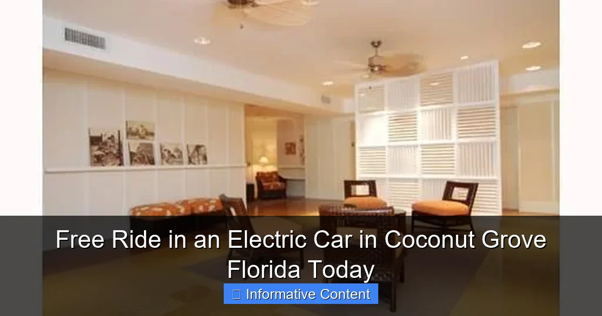 Free Ride in an Electric Car in Coconut Grove Florida Today