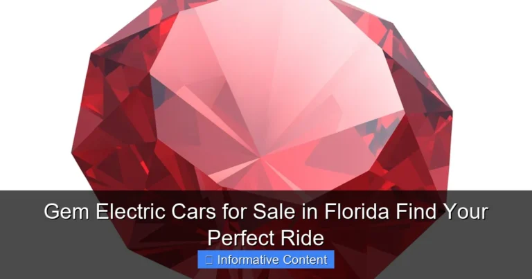 Gem Electric Cars for Sale in Florida Find Your Perfect Ride
