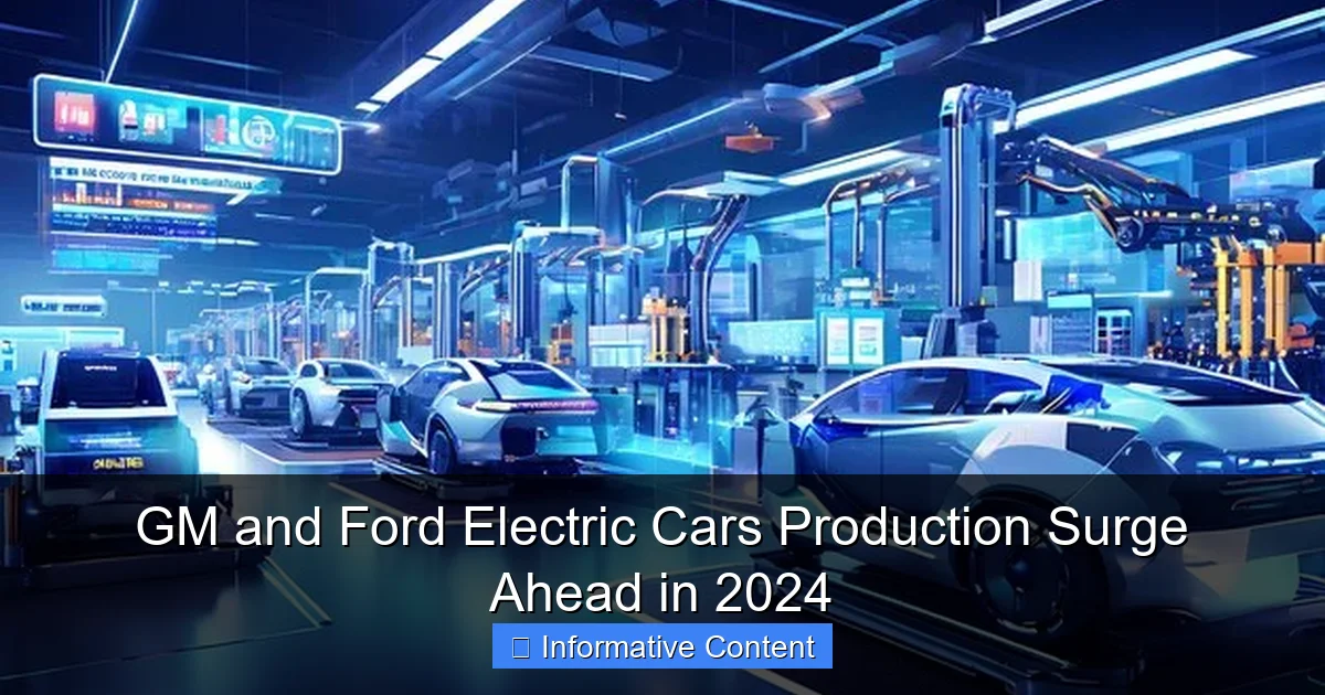GM and Ford Electric Cars Production Surge Ahead in 2024