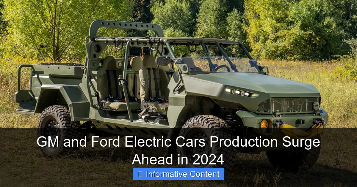 GM and Ford Electric Cars Production Surge Ahead in 2024