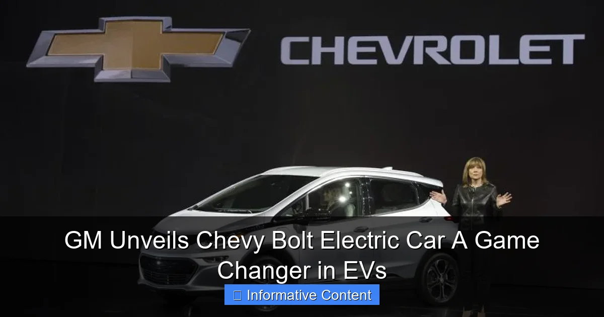 GM Unveils Chevy Bolt Electric Car A Game Changer in EVs