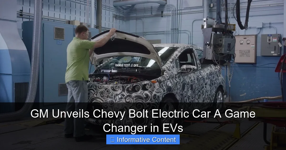 GM Unveils Chevy Bolt Electric Car A Game Changer in EVs