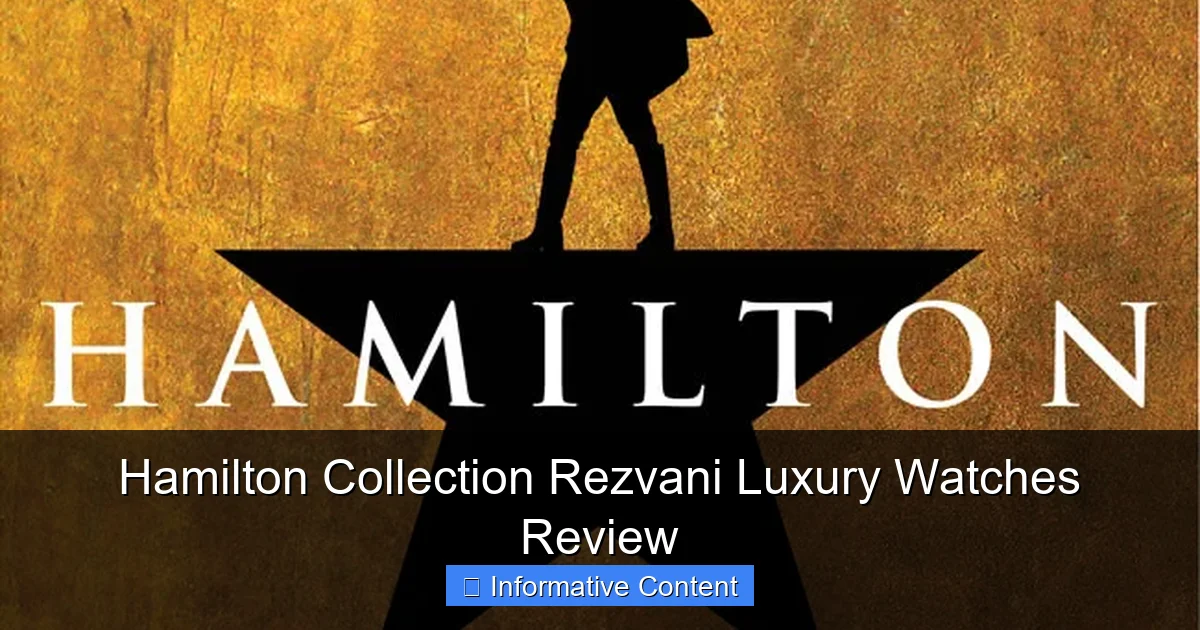 Hamilton Collection Rezvani Luxury Watches Review