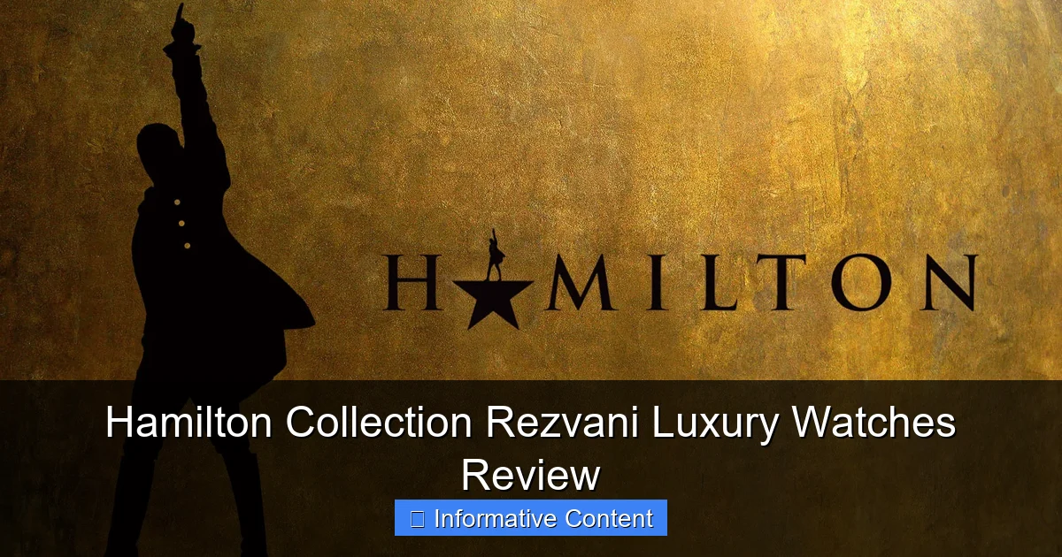 Hamilton Collection Rezvani Luxury Watches Review
