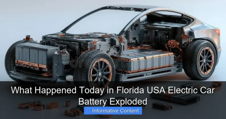 What Happened Today in Florida USA Electric Car Battery Exploded