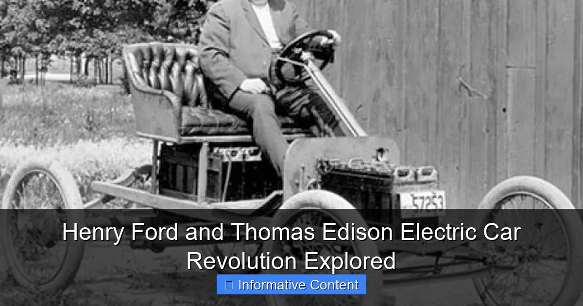 Henry Ford and Thomas Edison Electric Car Revolution Explored