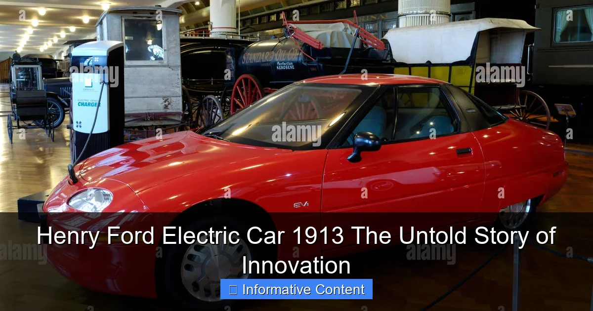 Henry Ford Electric Car 1913 The Untold Story of Innovation