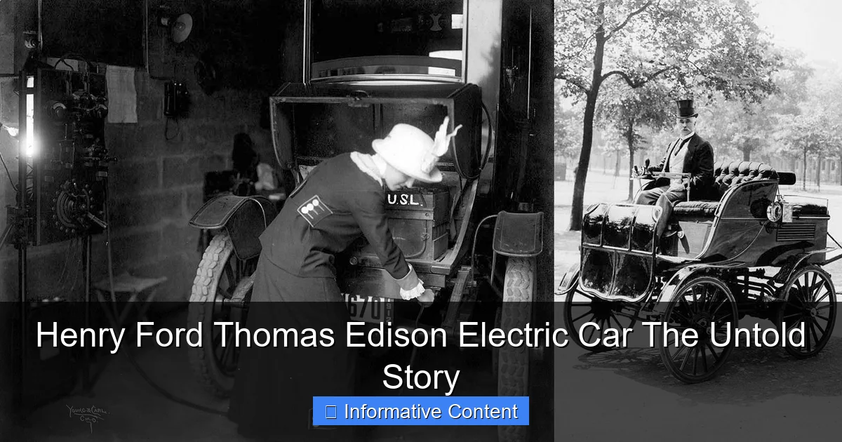 Henry Ford Thomas Edison Electric Car The Untold Story