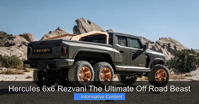 Hercules 6x6 Rezvani The Ultimate Off Road Beast