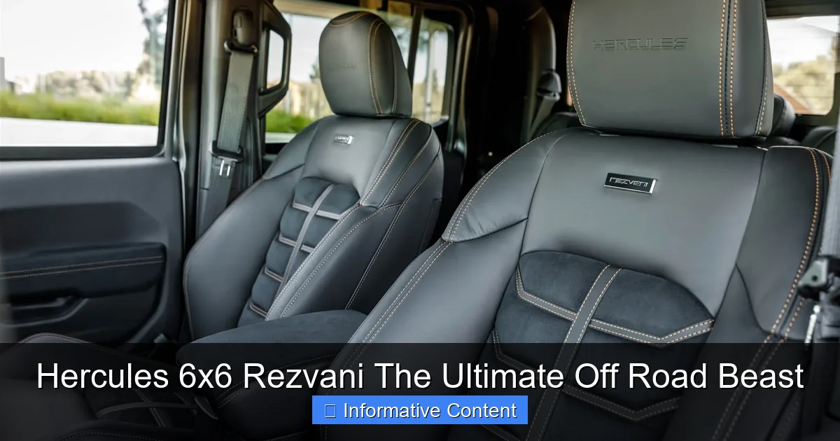 Hercules 6x6 Rezvani The Ultimate Off Road Beast