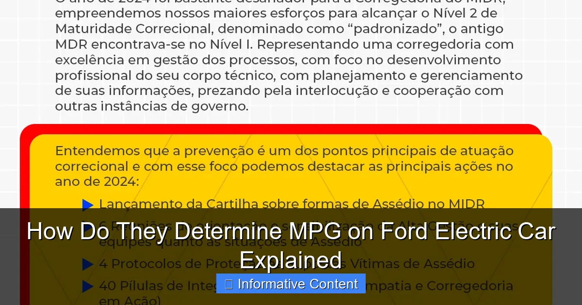 How Do They Determine MPG on Ford Electric Car Explained