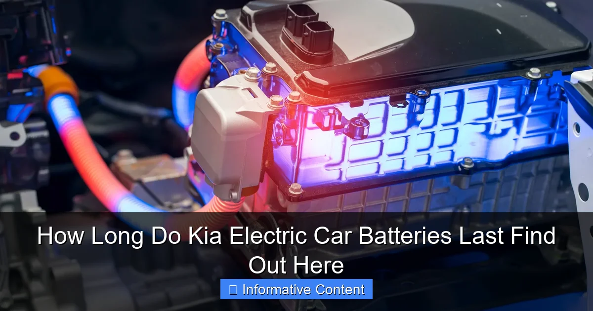 How Long Do Kia Electric Car Batteries Last Find Out Here