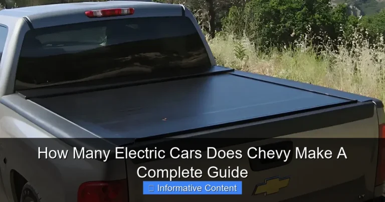 How Many Electric Cars Does Chevy Make A Complete Guide