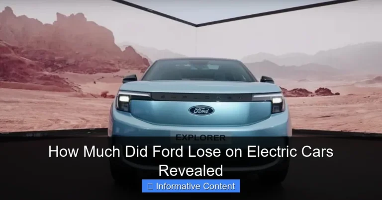 How Much Did Ford Lose on Electric Cars Revealed