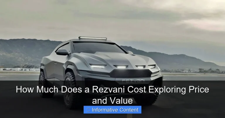 How Much Does a Rezvani Cost Exploring Price and Value