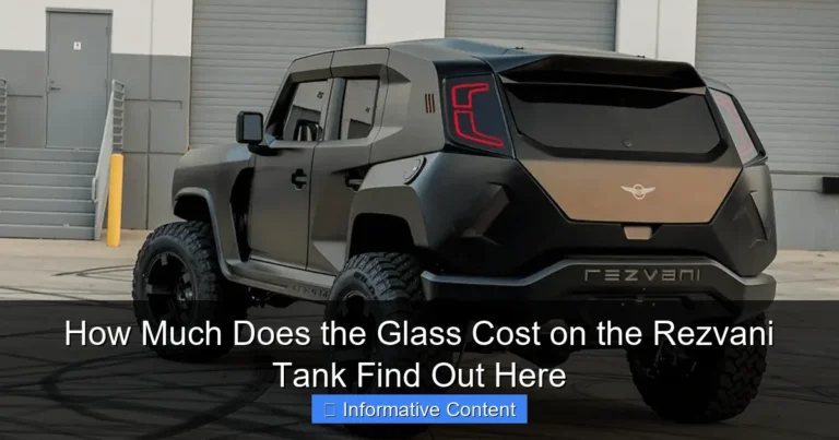 How Much Does the Glass Cost on the Rezvani Tank Find Out Here