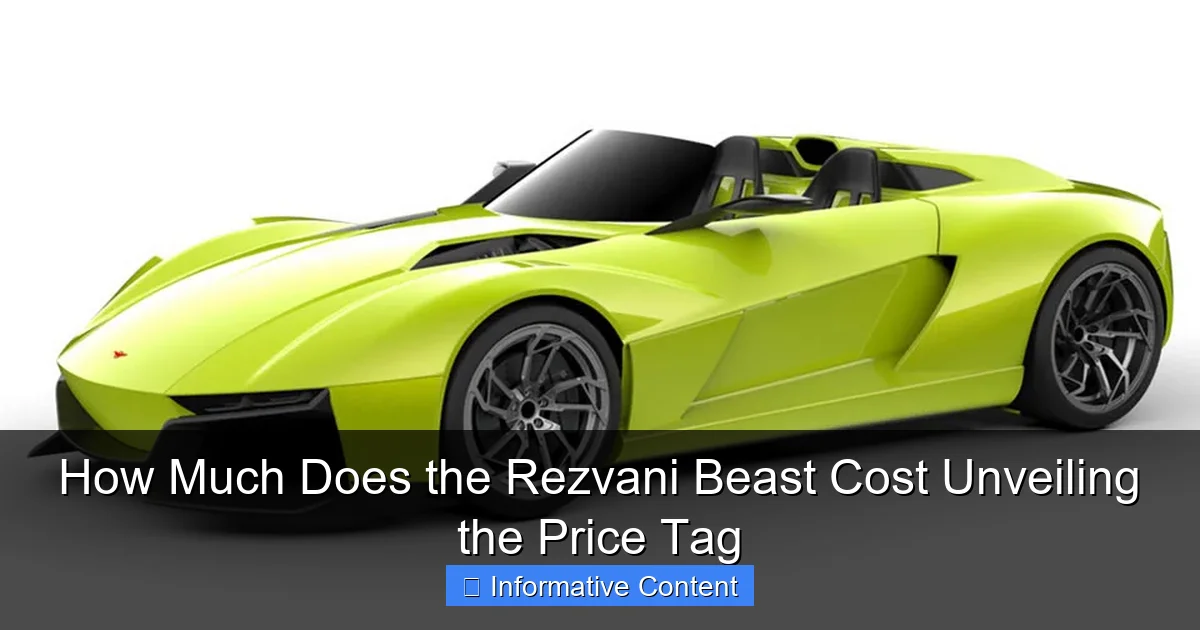 How Much Does the Rezvani Beast Cost Unveiling the Price Tag