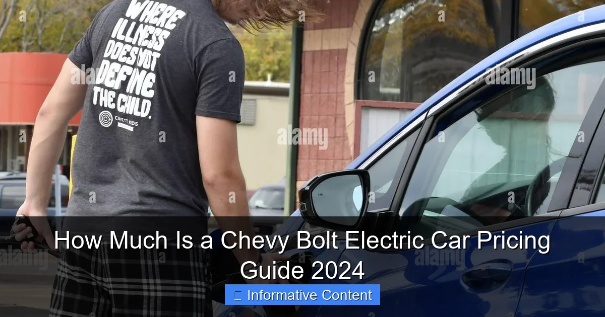 How Much Is a Chevy Bolt Electric Car Pricing Guide 2024