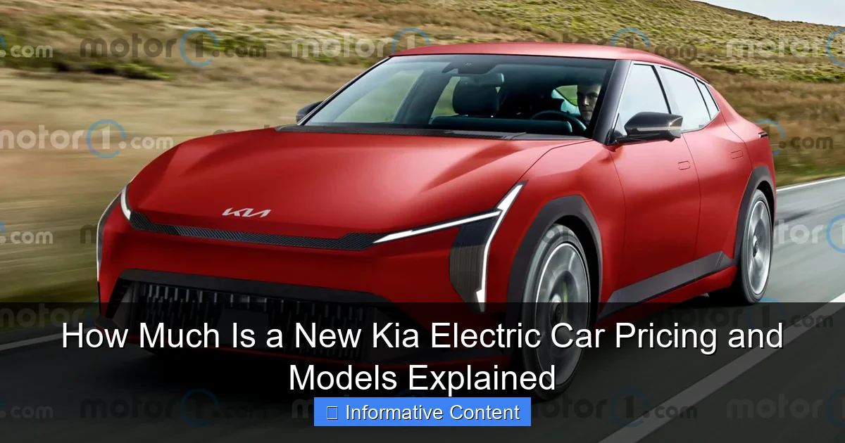 How Much Is a New Kia Electric Car Pricing and Models Explained