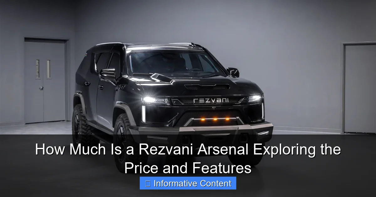 How Much Is a Rezvani Arsenal Exploring the Price and Features