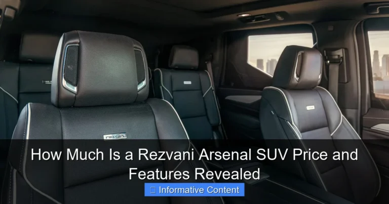 How Much Is a Rezvani Arsenal SUV Price and Features Revealed