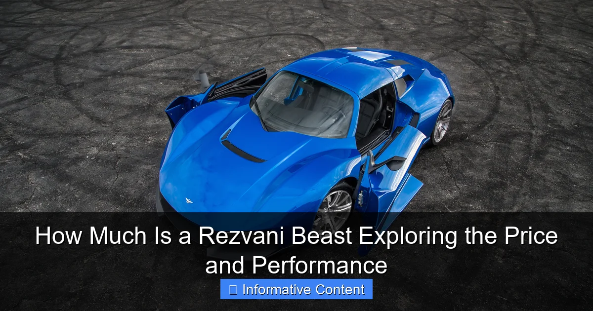 How Much Is a Rezvani Beast Exploring the Price and Performance