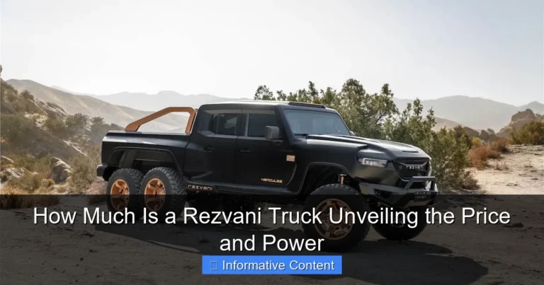 How Much Is a Rezvani Truck Unveiling the Price and Power