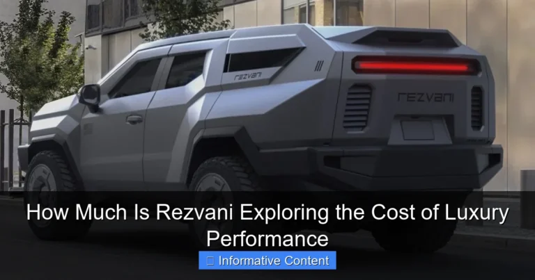 How Much Is Rezvani Exploring the Cost of Luxury Performance
