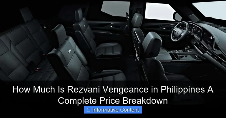 How Much Is Rezvani Vengeance in Philippines A Complete Price Breakdown