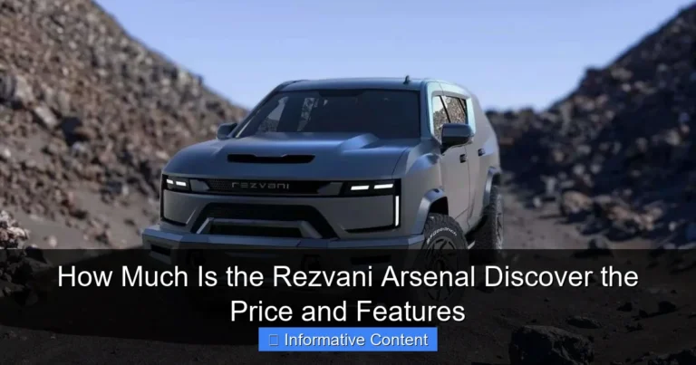 How Much Is the Rezvani Arsenal Discover the Price and Features