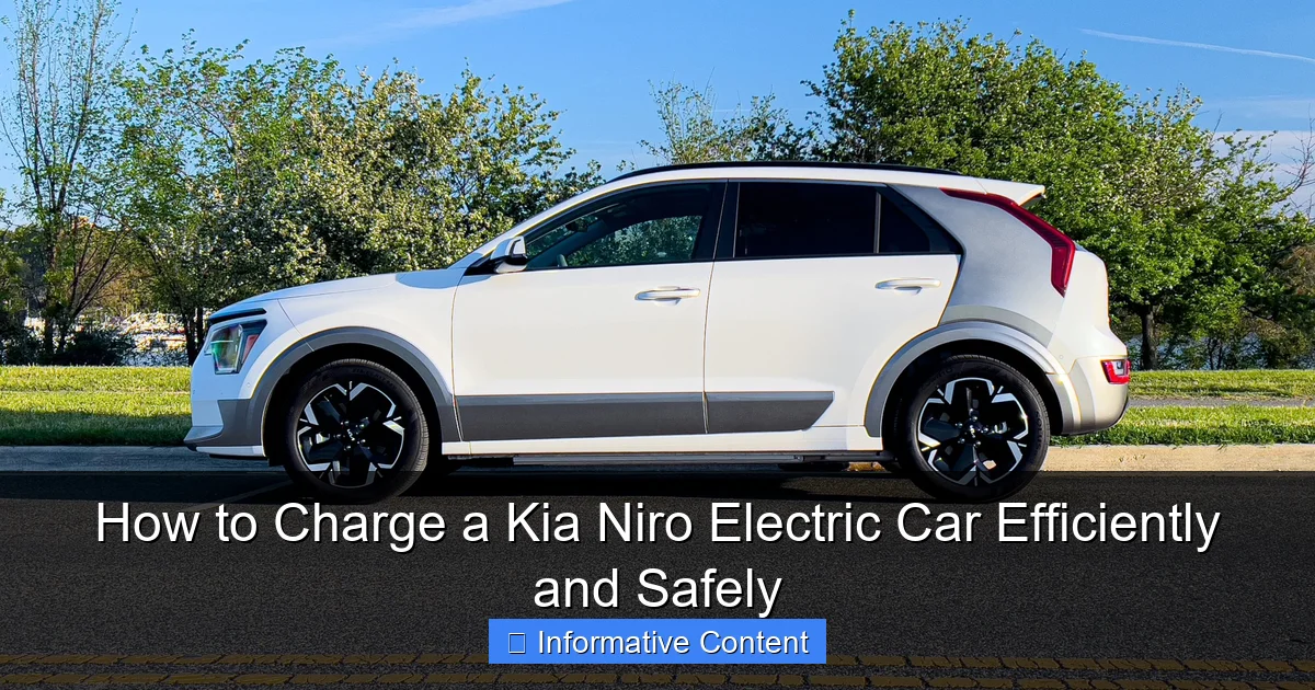 How to Charge a Kia Niro Electric Car Efficiently and Safely